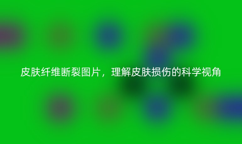 皮肤纤维断裂图片，理解皮肤损伤的科学视角
