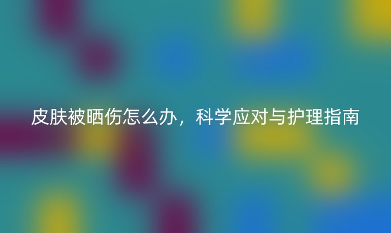 皮肤被晒伤怎么办，科学应对与护理指南